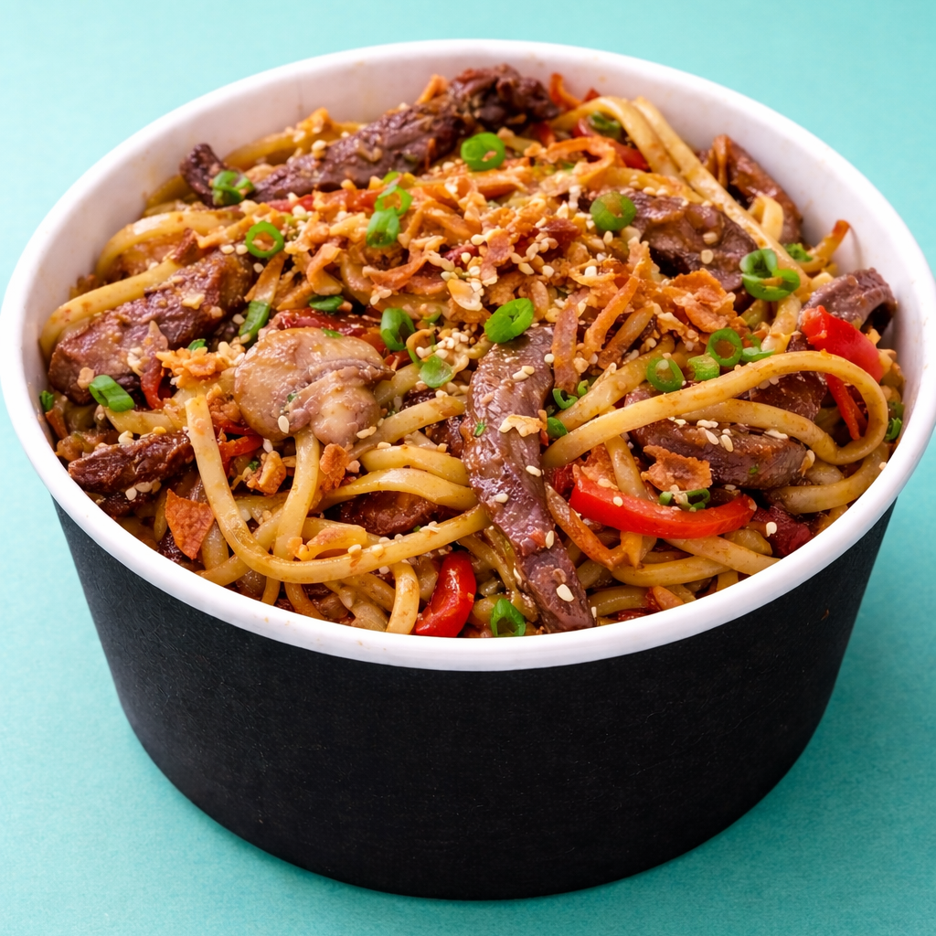 Bowl China - SESAME BEEF NOODLES